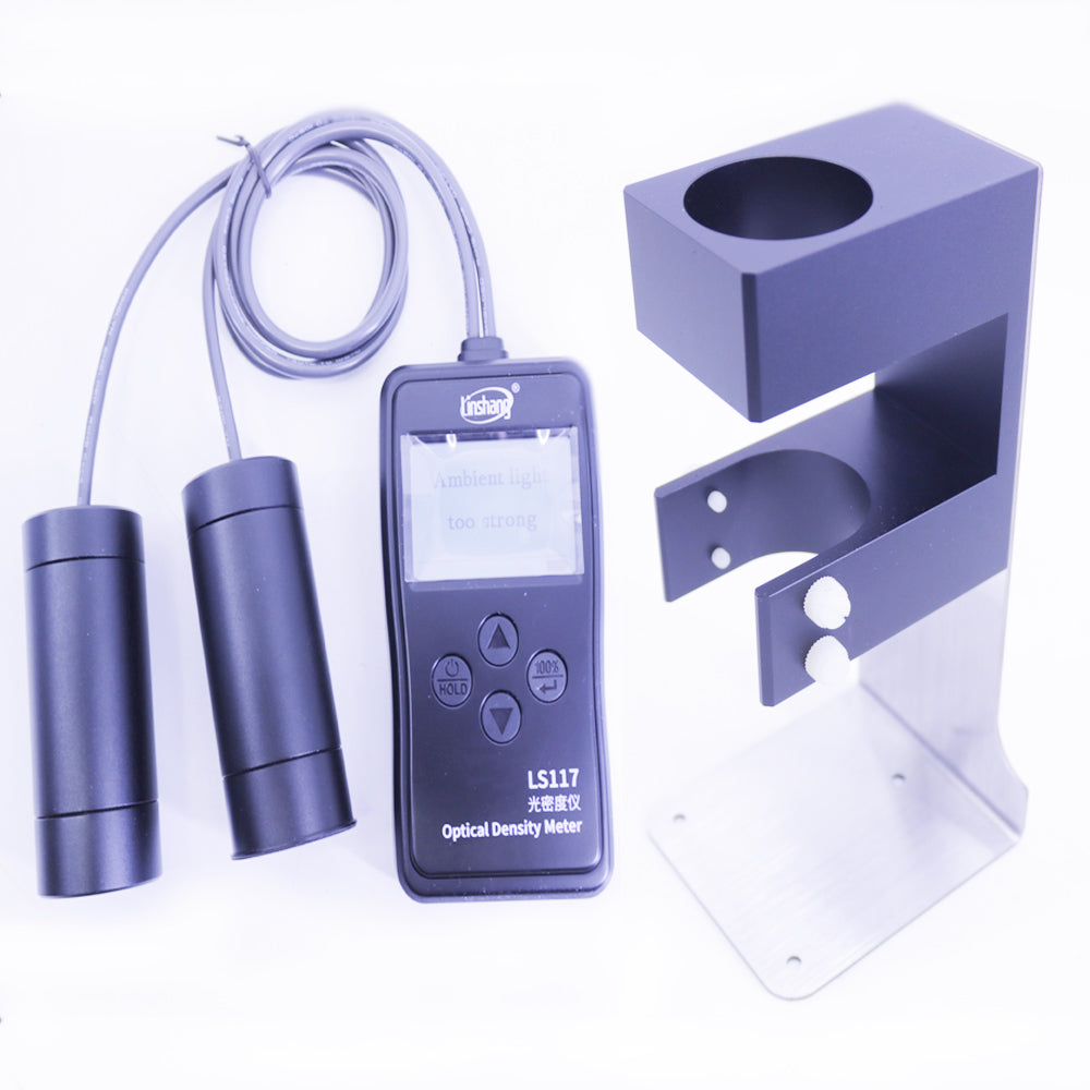 Linshang LS117 光學密度儀測試網點面積鋁X光片，OD可見光穿透率取代X-rite 341C