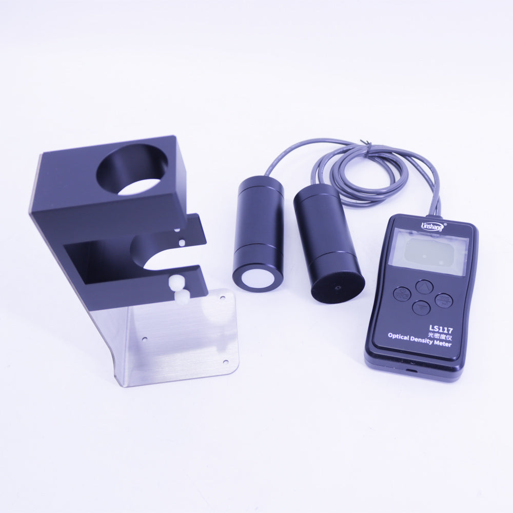 Linshang LS117 光學密度儀測試網點面積鋁X光片，OD可見光穿透率取代X-rite 341C
