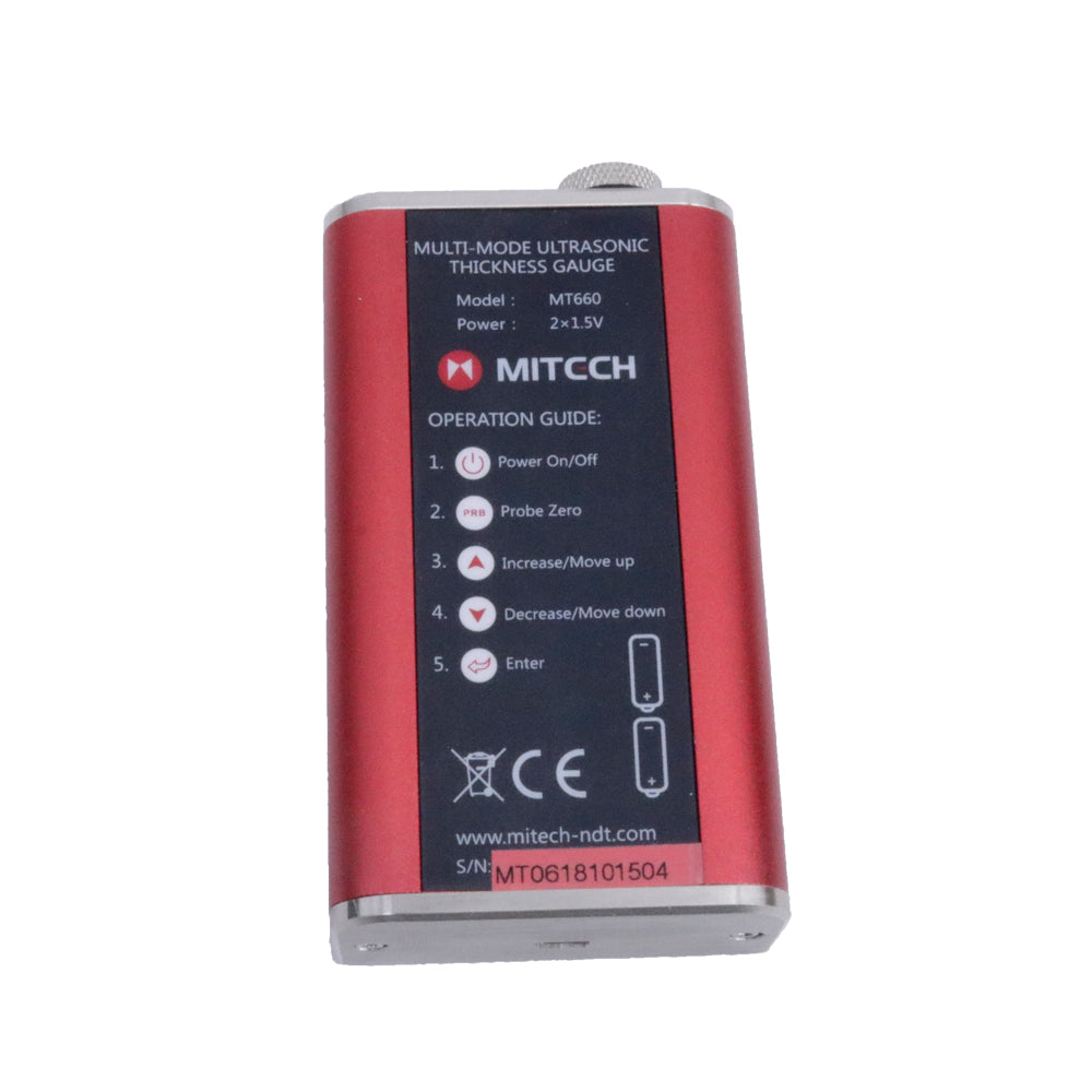 Mitech MT660 Digital Muti-mode Ultrasonic Thickness Gauge Pulse-echo and Echo-echo Thickness Meter