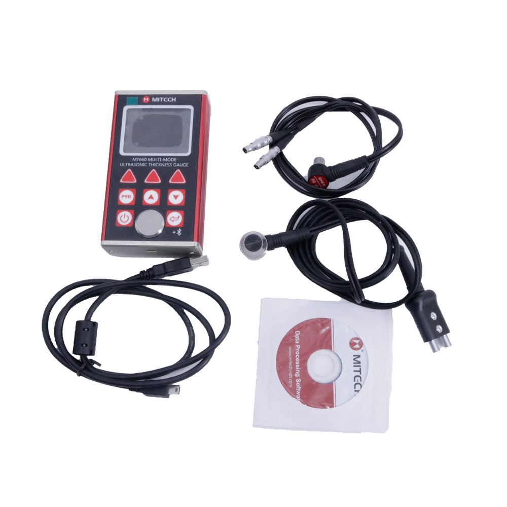 Mitech MT660 Digital Muti-mode Ultrasonic Thickness Gauge Pulse-echo and Echo-echo Thickness Meter