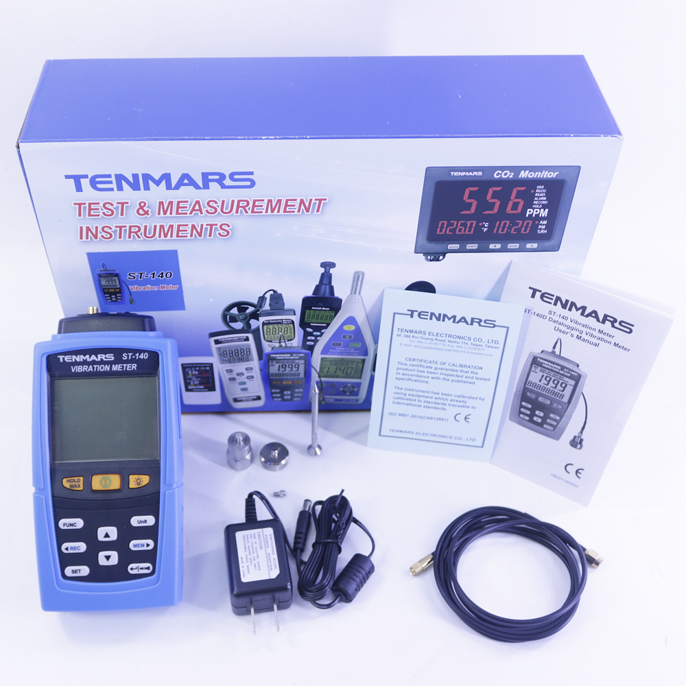 Tenmars ST-140 數位震動計 測振儀 測振計 範圍 0.5~199.9 m/S2